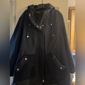 2X Navy Blue Rain Coat with HOOD!